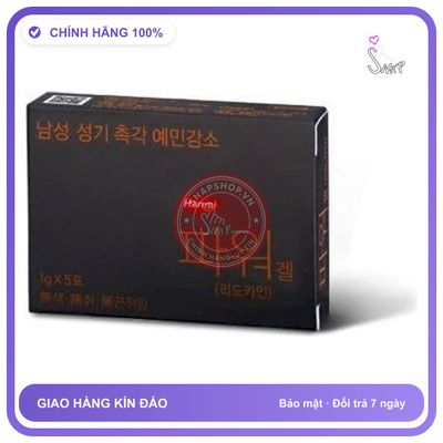 Gel Hàn Quốc Power 1gram Hanmi Kéo Dài Thời Gian 1 hộp 5 miếng chính hãng - thấm nhanh không nhờn rít, dùng trước khi quan hệ, nhỏ gọn dễ mang theo - giao hàng che tên kín đáo