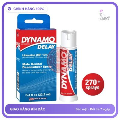 Chai Xịt USA Dynamo Delay - Kéo Dài Thời Gian - 22.2ml chính hãng - thấm nhanh không nhờn rít, dùng trước khi quan hệ, nhỏ gọn dễ mang theo - giao hàng che tên kín đáo