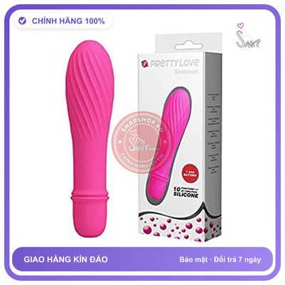 Máy Massa Kích Thích Chính Hãng Mini Solomon - 10 chế độ rung, chất liệu an toàn cho da, dễ vệ sinh - giao hàng che tên kín đáo