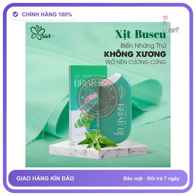 Xịt BJ Thơm Miệng Briar Giúp Khử Khuẩn Giữ Miệng Thơm Tho chính hãng - chiết xuất thảo dược, 15ml, thấm nhanh không nhờn rít - giao hàng che tên kín đáo