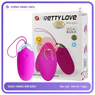 Trứng Rung Điều Khiển Từ Xa Pretty Love BERGER NNY 12 Chế Độ chính hãng - 12 chế độ rung, chống nước, silicone mềm mại - giao hàng che tên kín đáo