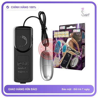 Trứng Rung Tình Yêu Baile Inox 1 Đầu Cao Cấp chính hãng - sạc USB, chất liệu an toàn cho da, dễ vệ sinh - giao hàng che tên kín đáo