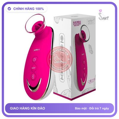 Máy Licking Sucking Massage Cao Cấp Leten chính hãng - 5 chế độ rung, sạc USB, silicone mềm mại - giao hàng che tên kín đáo