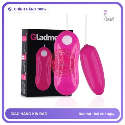Trứng Rung Tình Yêu Gladme Mạnh Mẽ Có Dây chính hãng - 12 chế độ rung, chất liệu an toàn cho da, dễ vệ sinh - giao hàng che tên kín đáo