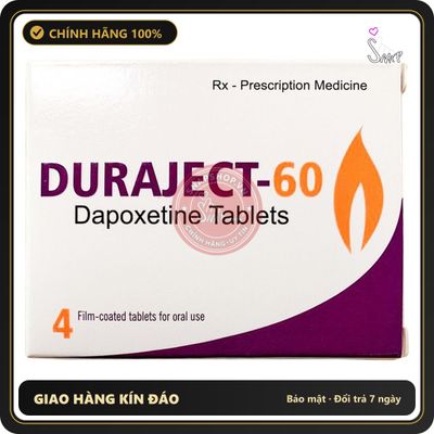 (Che Tên) Viên Uống Hỗ Trợ Sức Khỏe Nam Giới Duraject-60 Allegens Hộp Trắng Kín