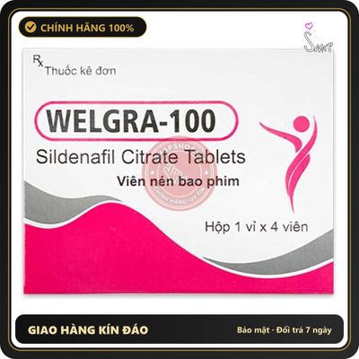 (Che Tên) Viên Uống Hỗ Trợ Sức Khỏe Nam Giới Welgra 100 - Snapshop