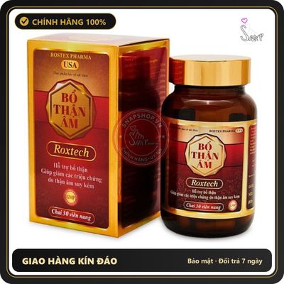 (Che Tên) Bổ Thận Âm Roxtech - Thực Phẩm Chức Năng Giảm Biểu Hiện Thận Âm Suy Kém Cho Nam Nữ - Hỗ Trợ Sức Khỏe Thận - 30 Viên - Snapshop
