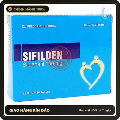 (Che Tên) Viên Uống Hỗ Trợ Phái Mạnh Sifilden 100mg Baroque Pharma - Vỉ 4 Viên - Snapshop