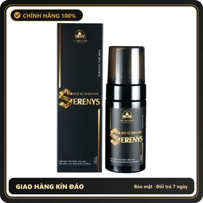 (Che Tên) Bọt Vệ Sinh Nam Serenys 100ml - Sản Phẩm Chăm Sóc Cá Nhân Nam Giới, Làm Sạch Sâu, Khử Mùi Hiệu Quả, Duy Trì Độ Ẩm Tự Nhiên Hộp Trắng Kín