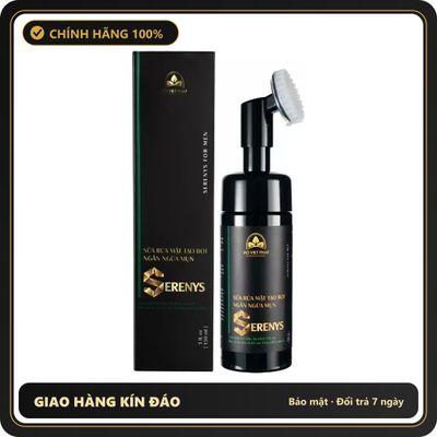 (Che Tên) Sữa Rửa Mặt Tạo Bọt Ngăn Ngừa Mụn Nam Serenys 150ml - Sản Phẩm Chăm Sóc Da Mặt Hiệu Quả Cho Phái Mạnh Việt Nam Hỗ Trợ 24/7