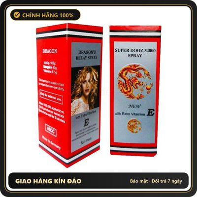 (Che Tên) Xịt Khử Mùi Thơm Cơ Thể Đức - Rồng Đỏ Super Dooz 34000 Spray – 45ml Hộp Trắng Kín