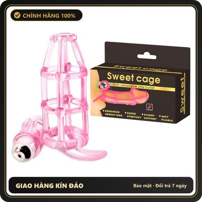 (Che Tên) Bao Cao Su Đôn Dên Tăng Kích Thước Lưới Rung Baile Sweet Case 356372 - Hàng Mới Về