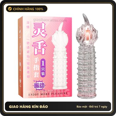 (Che Tên) Bao Cao Su Đôn Ngón Tay Cao Cấp JIYU Rung Móc 358667 Hộp Trắng Kín
