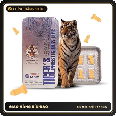 (Che Tên) Viên Kẽm Tiger Prestigious (Cọp Mỹ) - Vỉ 12 Viên Hỗ Trợ 24/7