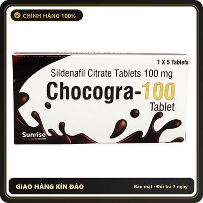 (Che Tên) Viên Nhai Cường Dương Chocogra – 100mg 530298 Hộp Trắng Kín