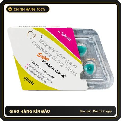 (Che Tên) Viên Uống Super Kamagaa 100mg Nhập Khẩu Ấn Độ - Hàng Mới Về