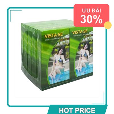 (Che Tên) Bao Cao Su Vista Hộp 100 Cái Cho Gia Đình, Khách Sạn, Nhà Nghỉ Cao Cấp Bảo Đảm