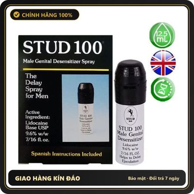 (Che Tên) Xịt Anh Stud 100 – Kéo Dài Thời Gian – 10ml 560258 Hộp Trắng Kín