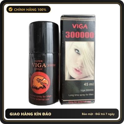 (Che Tên) Xịt Đức Viga 300000 – Kéo Dài Thời Gian – 45ml 560501 Hộp Trắng Kín