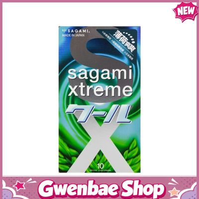 Bao cao su bạc hà mát lạnh Nhật Bản Sagami Xtreme Mint - Hộp 10 cái - Gwen Shop Chính Hãng