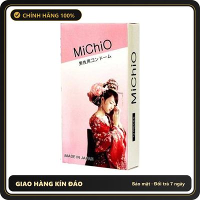 (Che Tên) Bao Cao Su Michio Nhật Bản Hộp 12 cái Hộp Trắng Kín