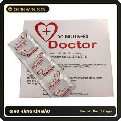 (Che Tên) Bao Cao Su Siêu Mỏng YOUNG LOVERS DOCTOR Kéo Dài Thời Gian Quan Hệ Hộp 144c Dành Cho Gia Đình, Khách Sạn - Hàng Mới Về