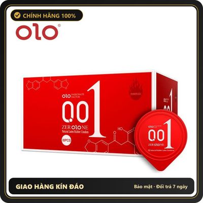 (Che Tên) Bao Cao Su 0.01 Olo Đỏ Siêu Mỏng, Siêu Truyền Nhiệt, Hộp 10 Chiếc 567837 Hộp Trắng Kín
