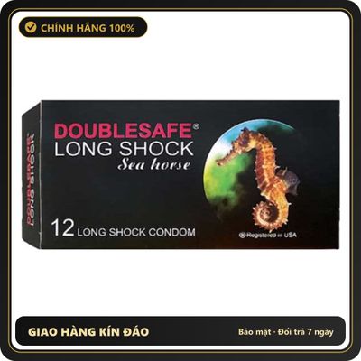 (Che Tên) Bao Cao Su Cá Ngựa Doublesafe Sea Horse, Kéo Dài Thời Gian 567854 Giao Nhanh Toàn Quốc