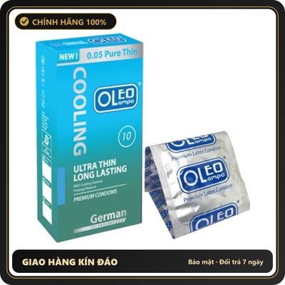 (Che Tên) Bao Cao Su Oleo Cooling Ultra Thin Long Lasting 567893 Bảo Mật Tuyệt Đối