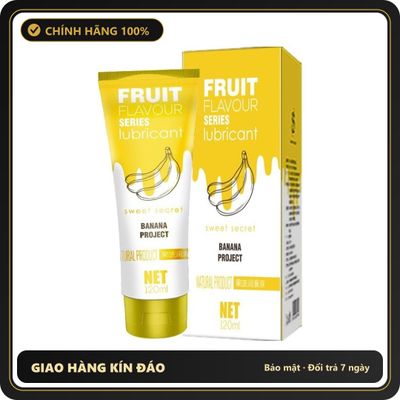 (Che Tên) Gell Bôi Trơn Olo Fruit Flavour Series Lubricant – Hương Chuối 120ml Chuẩn Auth
