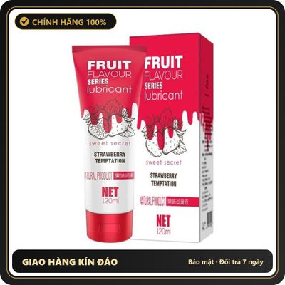(Che Tên) Gell Bôi Trơn Olo Fruit Flavour Series Lubricant – Hương Dâu 120ml Chuẩn Auth