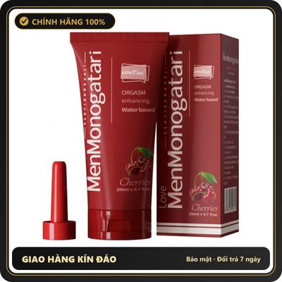 (Che Tên) Gell Bôi Trơn MenMonogatari Hương Cherry 200ML 572476 Hộp Trắng Kín