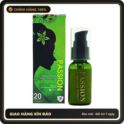 (Che Tên) Gell Bôi Trơn Tăng Khoái Cảm Nữ Passion – Chai 30ml - Hàng Mới Về