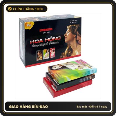 (Che Tên) Bao Cao Su Gia Đình, Khách Sạn Hương Hoa Hồng Hộp 120 Cái Hỗ Trợ 24/7