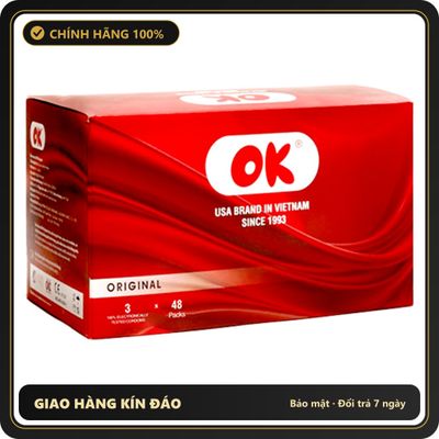 (Che Tên) Bao Cao Su OK Original Hộp 144 Cái Bảo Mật Tuyệt Đối
