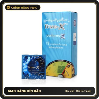 (Che Tên) Bao Cao Su True-X Performax Kéo Dài Thời Gian Quan Hệ - Hàng Mới Về