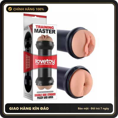 (Che Tên) Cốc Âm Đạo Lovetoy Training Master 2 Đầu Âm Đạo + Hậu Môn Giao Nhanh Toàn Quốc