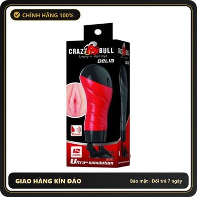 (Che Tên) Âm Đạo Giả Nguỵ Trang Đèn Pin Crazy Bull Delia 611867 Cao Cấp Bảo Đảm