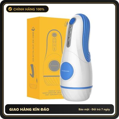 (Che Tên) Âm Đạo Giả Leten AMT AirCraft – Rung Rên Co Bóp + Massage Êm Ái 612555 Cao Cấp Bảo Đảm
