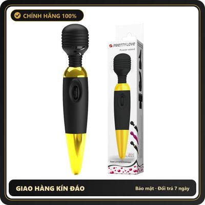 (Che Tên) Chày Rung Massage Pretty Love Power Wand Siêu Mạnh – Pin Rời 626128 Hộp Trắng Kín