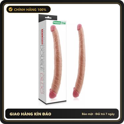 (Che Tên) Dương Vật Giả 2 Đầu Silicone Lovetoy Double Dildo 627785 Cao Cấp Bảo Đảm