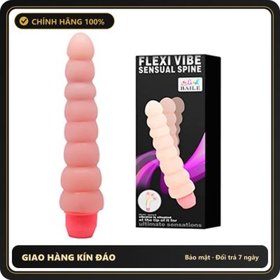 (Che Tên) Dương Vật Giả Rung Mạnh Trái Me Flexi Vibe Sensual Spine Baile 630138 - Hàng Mới Về