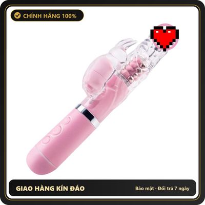 (Che Tên) Dương Vật Giả Rung Xoay Pin Sạc Tai Thỏ Mizzzee 633452 Cao Cấp Bảo Đảm