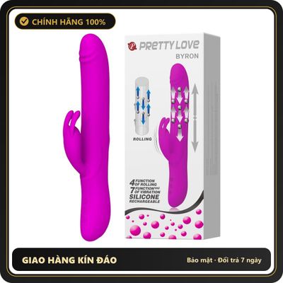 (Che Tên) Dương Vật Giả Sạc Điện, Xoay Đầu, Rung Mạnh 12 Chế Độ – Pretty Love Byronnnn 634798 Giao Nhanh Toàn Quốc