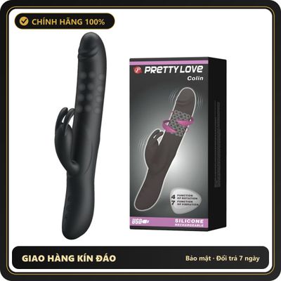 (Che Tên) Dương Vật Giả Đa Năng Pretty Love Colin 7 Chế Độ Rung 634810 Cao Cấp Bảo Đảm