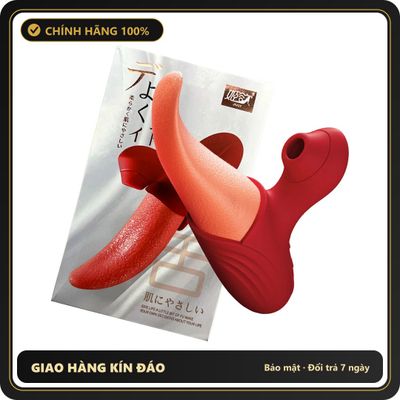 (Che Tên) Lưỡi Liếm Massage Jiuuy Amy Đa Năng Chính Hãng Hộp Trắng Kín
