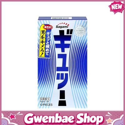 Bao cao su gân 3D gợn sóng Nhật Bản Sagami Tight Fit - Hộp 10 cái - Gwen Shop Chính Hãng