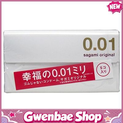 Bao cao su mỏng nhất thế giới Sagami 0.01 - Hộp 1 cái - Gwen Shop Chính Hãng