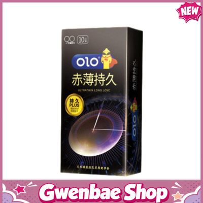 OLO 0.01 Long Love Dots Bao cao su siêu mỏng, kéo dài thời gian - Gwen Shop Chính Hãng
