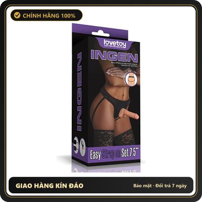 (Che Tên) Đai Đeo Dương Vật Chính Hãng Lovetoy Ingen Set 7.5